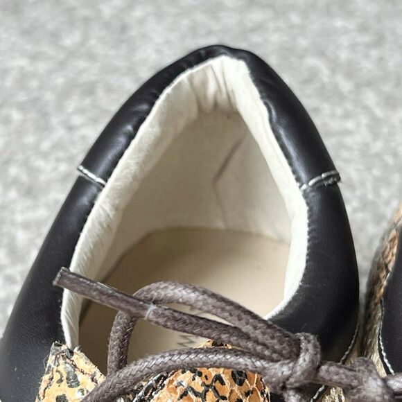 Newport News Mens Dress Shoes Sz 11 Snake Pattern Brown Tan Patent Leather‎ - Picture 8 of 12